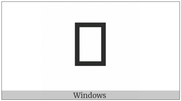 Cherokee Letter Hu on various operating systems