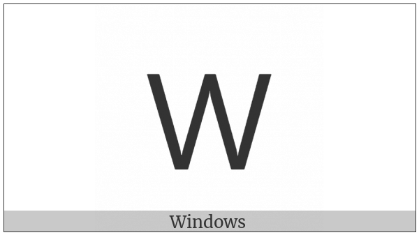 Cherokee Letter La on various operating systems