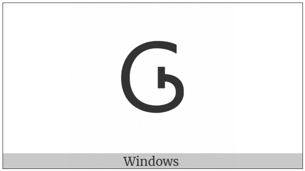 Cherokee Letter Lo on various operating systems