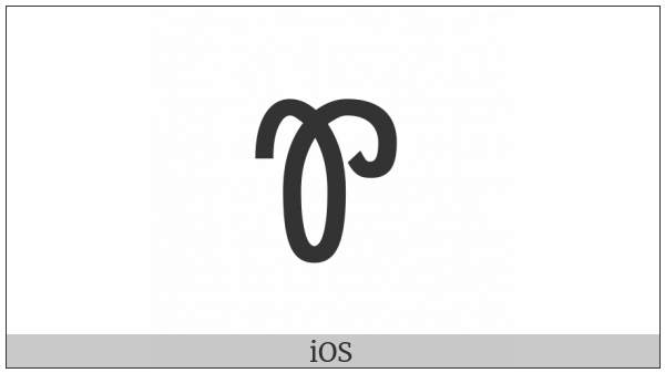 Cherokee Letter Qui on various operating systems