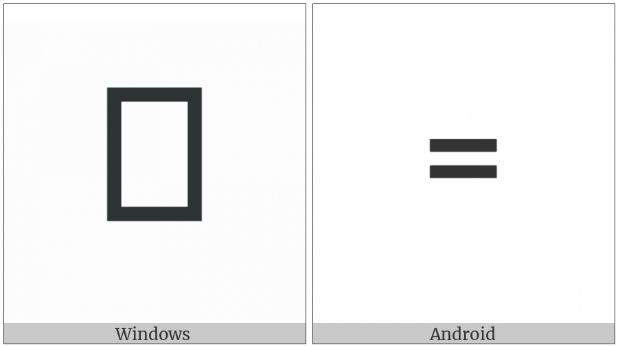 Canadian Syllabics Hyphen on various operating systems
