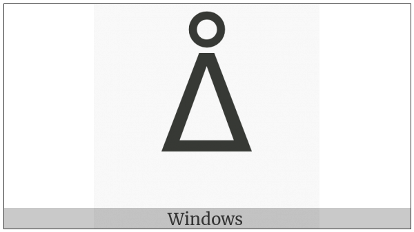 Canadian Syllabics Aai on various operating systems