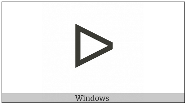 Canadian Syllabics O on various operating systems