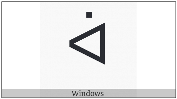 Canadian Syllabics Aa on various operating systems