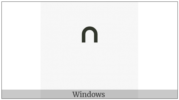 Canadian Syllabics Final Top Half Ring on various operating systems
