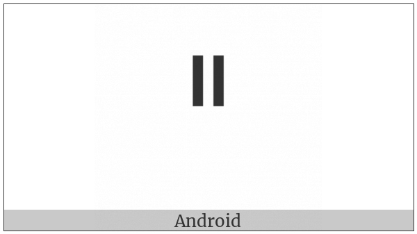 Canadian Syllabics Final Double Short Vertical Strokes on various operating systems