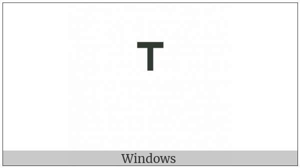 Canadian Syllabics Final Down Tack on various operating systems