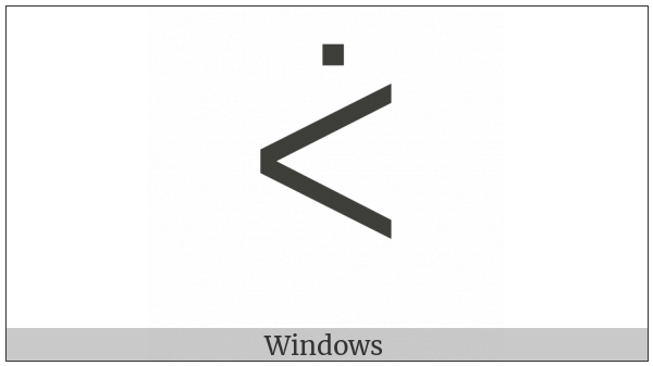 Canadian Syllabics Paa on various operating systems