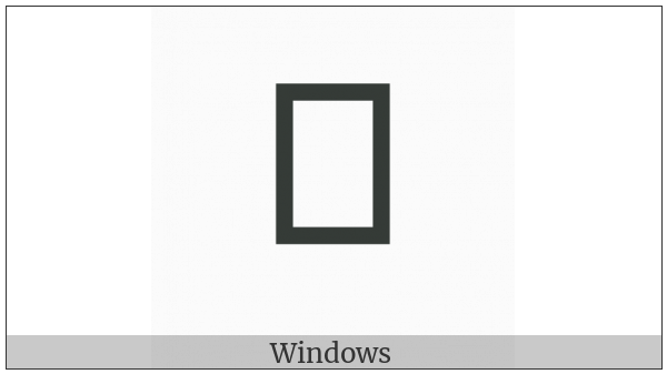 Canadian Syllabics Carrier H on various operating systems