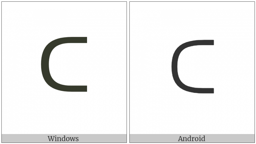 Canadian Syllabics Ta on various operating systems