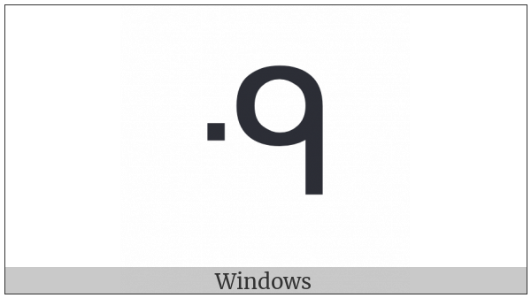 Canadian Syllabics Kwe on various operating systems