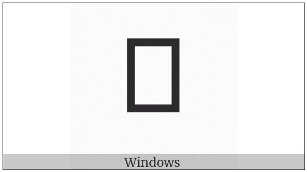 Canadian Syllabics Athapascan M on various operating systems