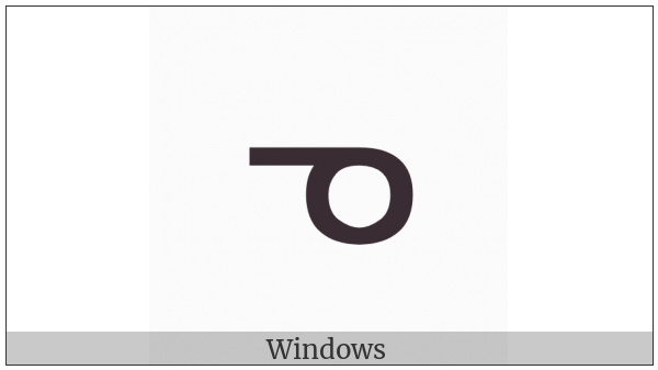 Canadian Syllabics Ne on various operating systems