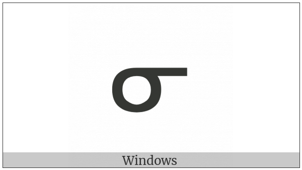 Canadian Syllabics Ni on various operating systems