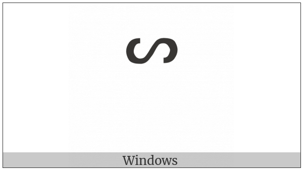 Canadian Syllabics Sh on various operating systems