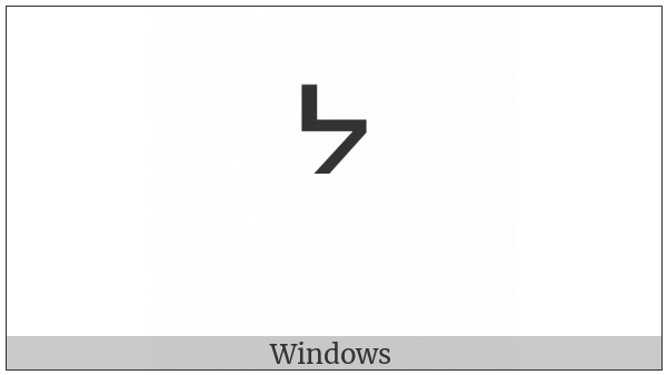 Canadian Syllabics Y on various operating systems