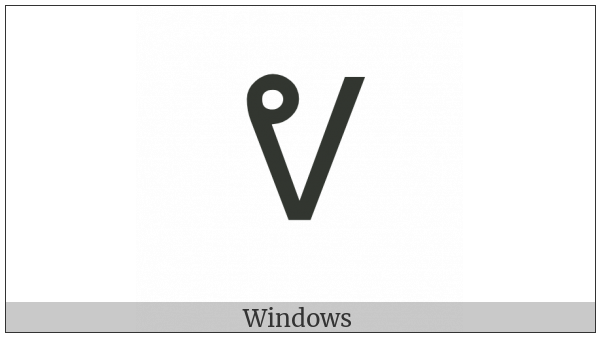 Canadian Syllabics Fe on various operating systems
