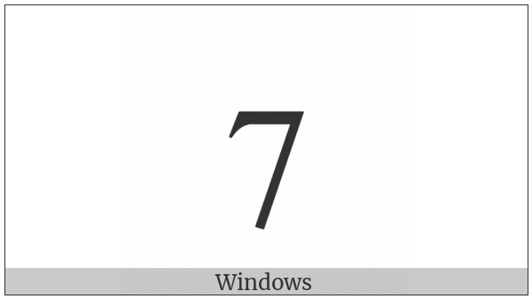 Digit Seven on various operating systems