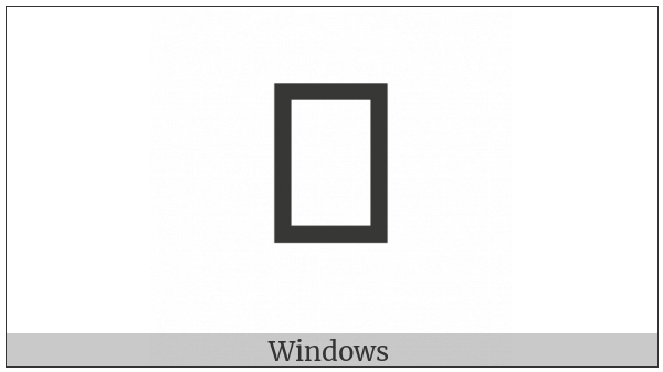 Canadian Syllabics Tlhe on various operating systems