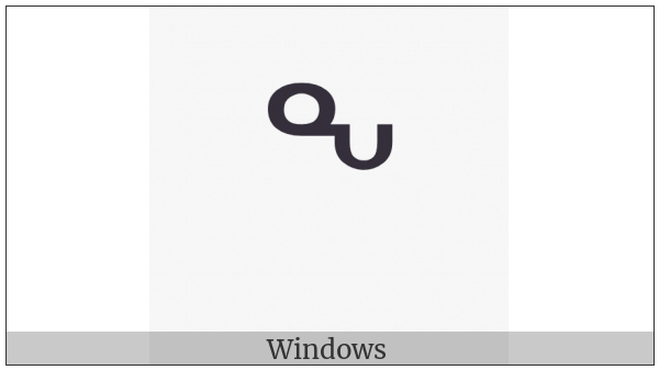 Canadian Syllabics Ng on various operating systems
