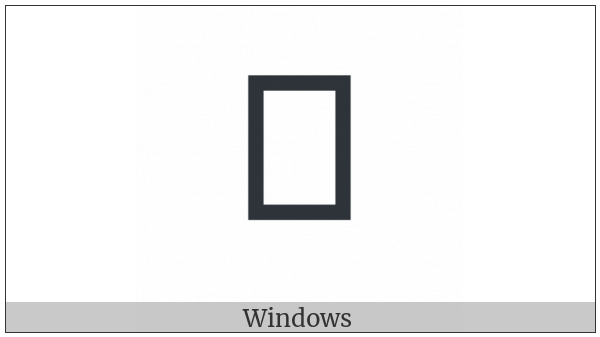 Canadian Syllabics Sayisi She on various operating systems