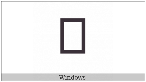 Hangul Jongseong Sios-Chieuch on various operating systems