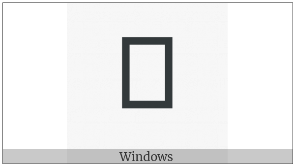 Hangul Jongseong Ssangcieuc on various operating systems