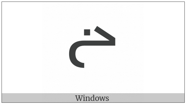 Canadian Syllabics Lhii on various operating systems