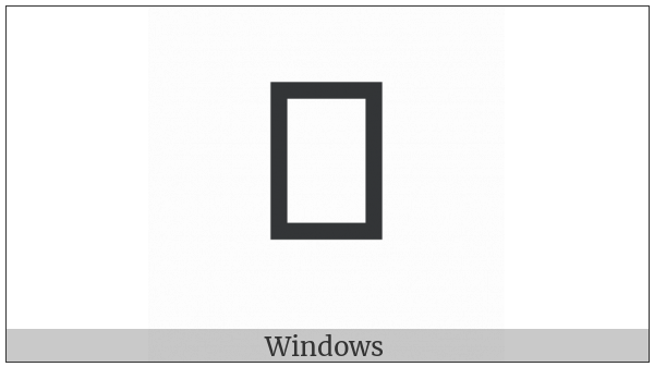 Canadian Syllabics Carrier Nu on various operating systems