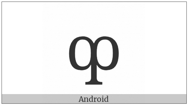 Latin Small Letter Qp Digraph on various operating systems