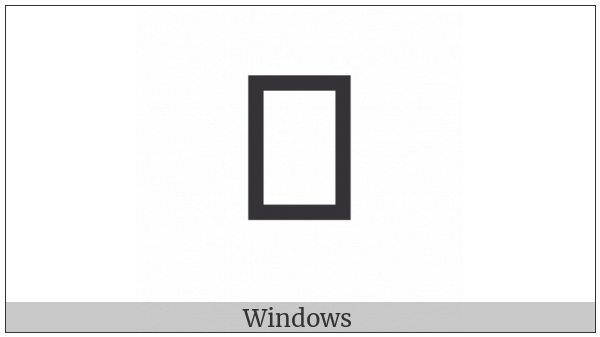 Canadian Syllabics Carrier Dzo on various operating systems