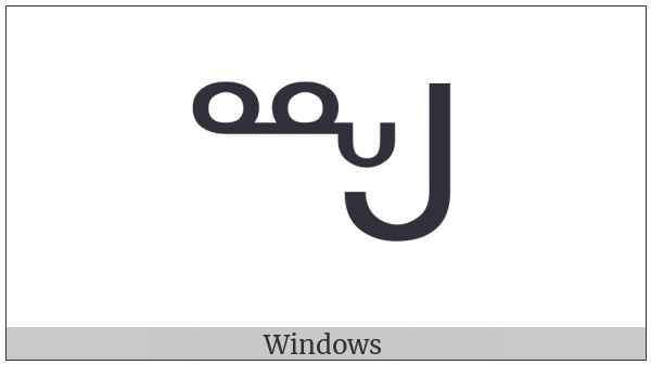 Canadian Syllabics Nngo on various operating systems