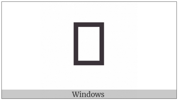 Canadian Syllabics Woods-Cree Thwii on various operating systems