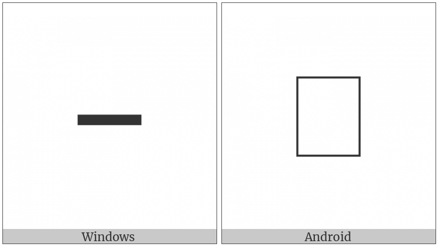 Ogham Space Mark on various operating systems