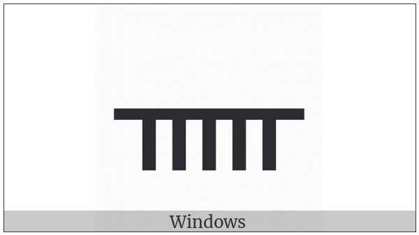 Ogham Letter Nion on various operating systems