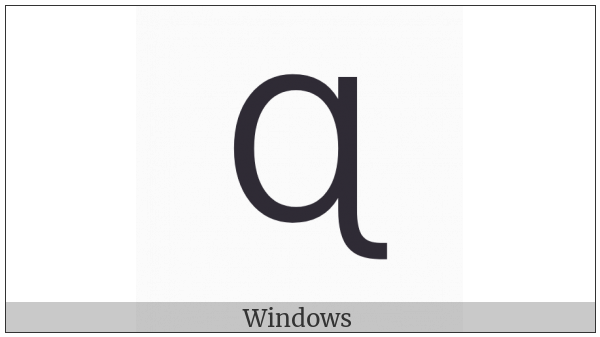 Latin Capital Letter Small Q With Hook Tail on various operating systems