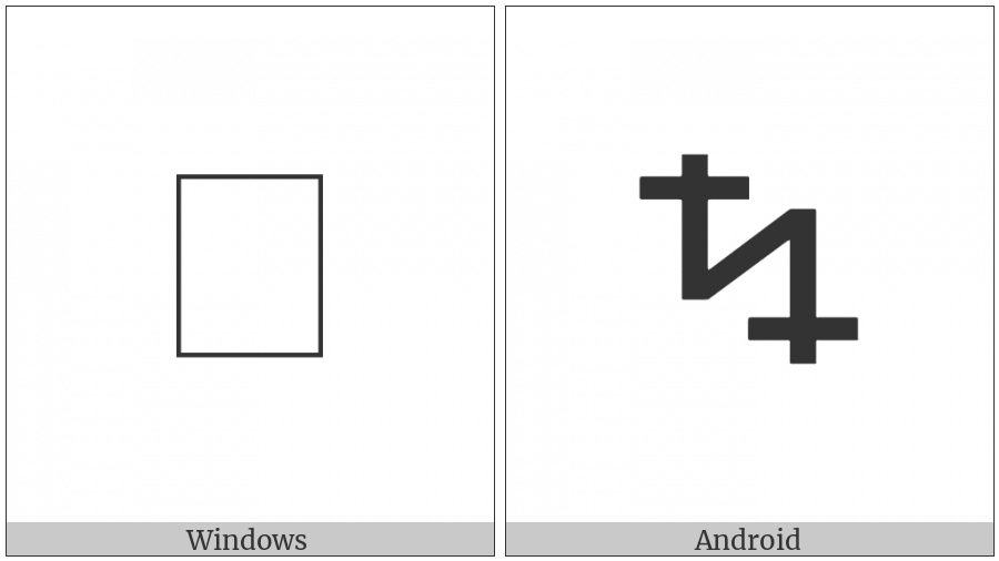 Runic Letter X on various operating systems