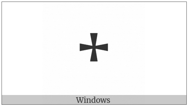Runic Cross Punctuation on various operating systems