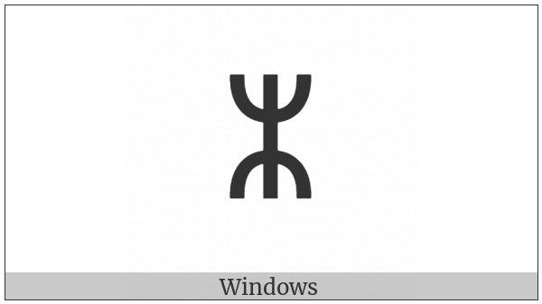 Runic Tvimadur Symbol on various operating systems