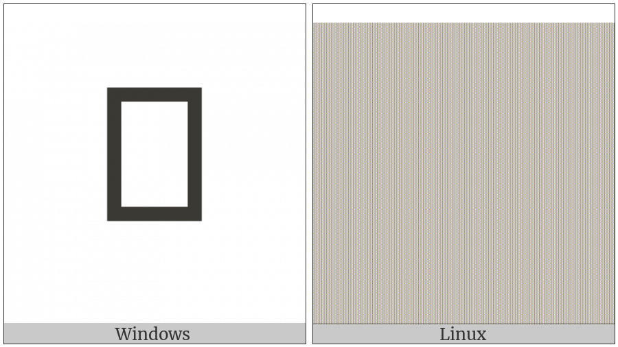 Tagalog Letter I on various operating systems