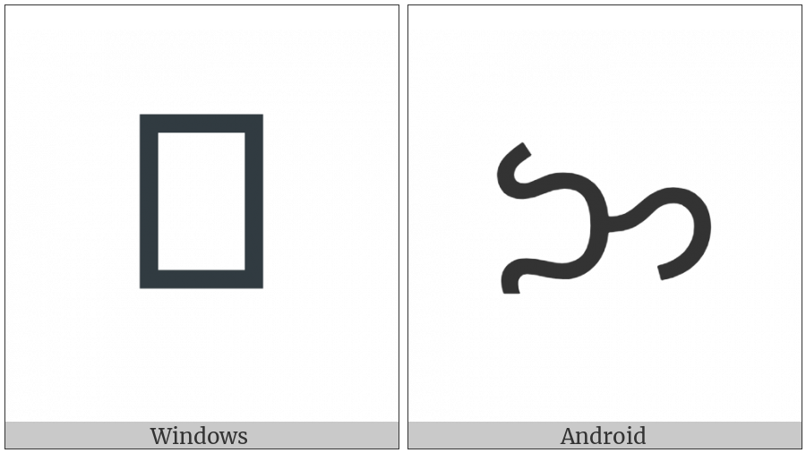 Tagalog Letter Nga on various operating systems