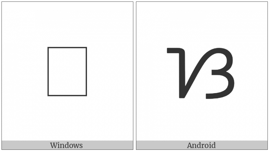 Tagalog Letter Sa on various operating systems