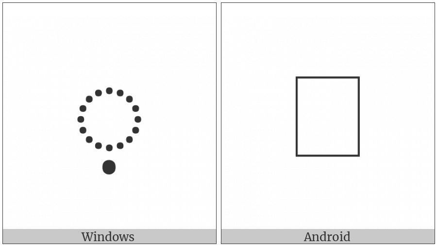Tagalog Vowel Sign U on various operating systems