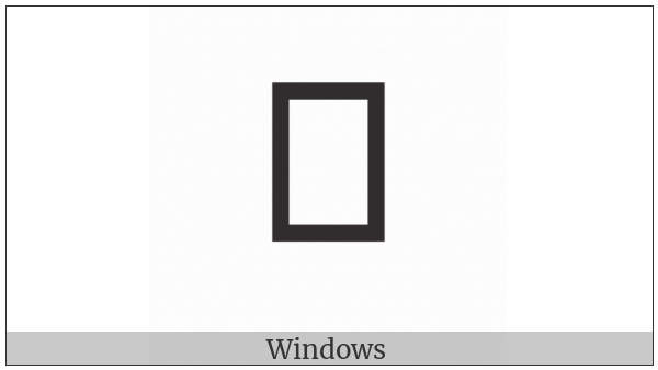 Hanunoo Letter Nga on various operating systems