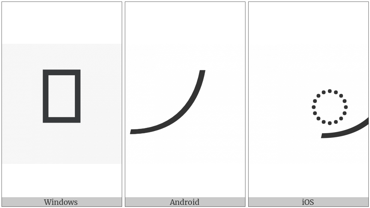 Hanunoo Sign Pamudpod on various operating systems