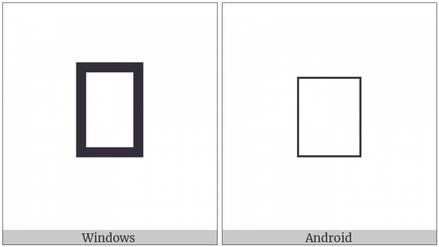 Buhid Letter Ga on various operating systems