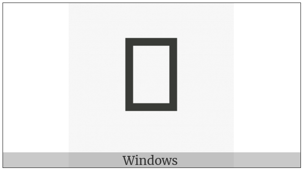 Buhid Letter Ha on various operating systems