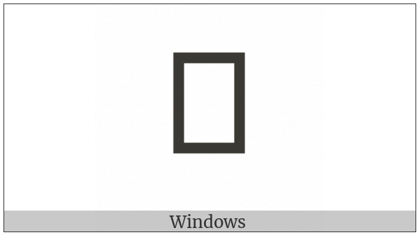 Tagbanwa Letter Ga on various operating systems
