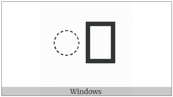 Khmer Vowel Sign Aa on various operating systems