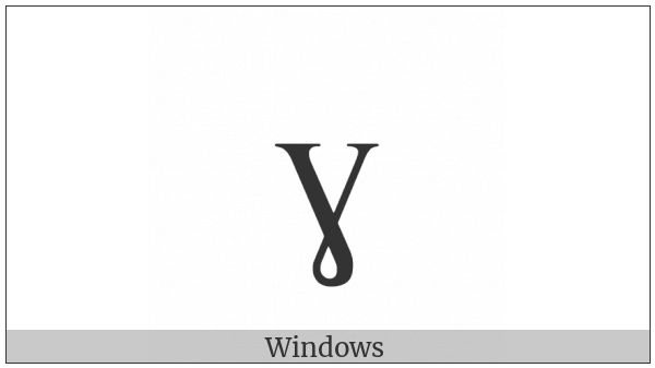 Latin Small Letter Gamma on various operating systems